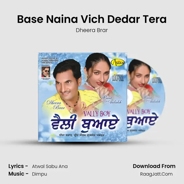 Base Naina Vich Dedar Tera MP3 Song by Dheera Brar Cover