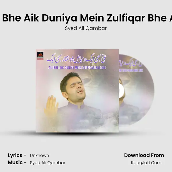 Ali Bhe Aik Duniya Mein Zulfiqar Bhe Aik - Syed Ali Qambar