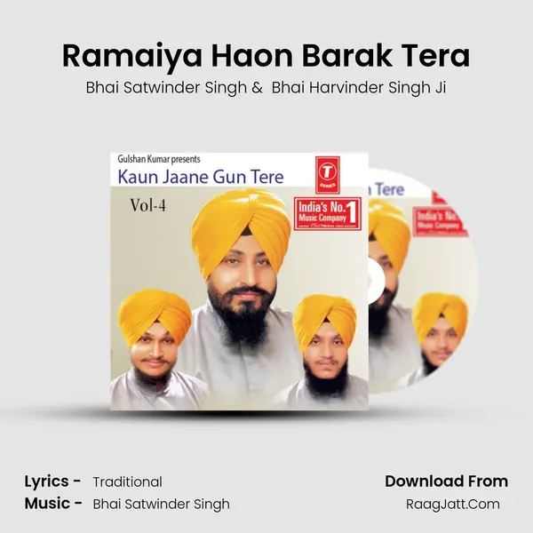 Ramaiya Haon Barak Tera MP3 Song by Bhai Satwinder Singh Cover