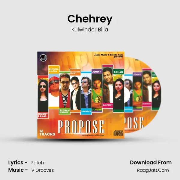 Chehrey MP3 Song by Kulwinder Billa Cover