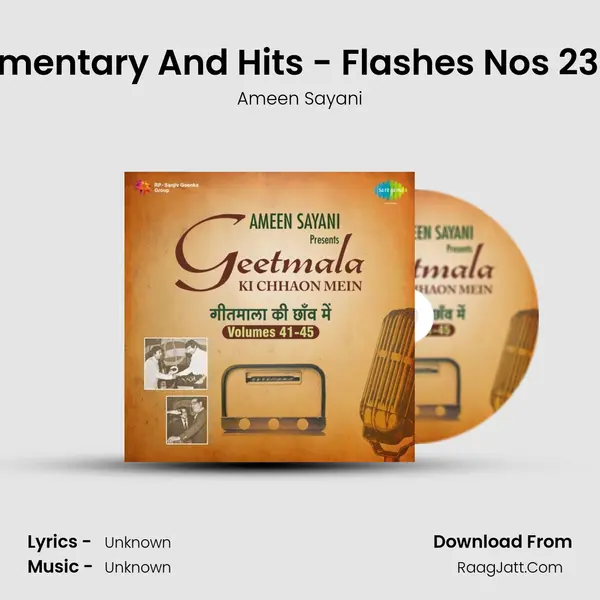 Commentary And Hits - Flashes Nos 23 22 21 MP3 Song by Ameen Sayani Cover