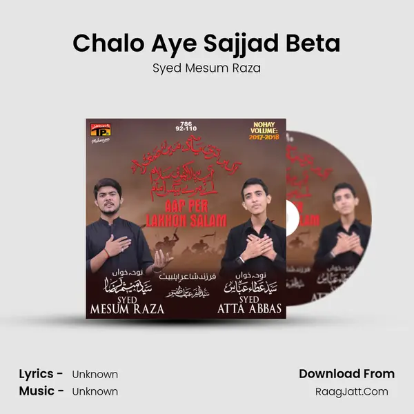 Chalo Aye Sajjad Beta MP3 Song by Syed Mesum Raza Cover