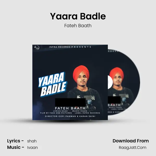 Yaara Badle MP3 Song by Fateh Baath Cover