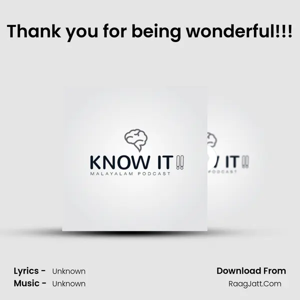 Thank you for being wonderful!!! MP3 Song by  Cover