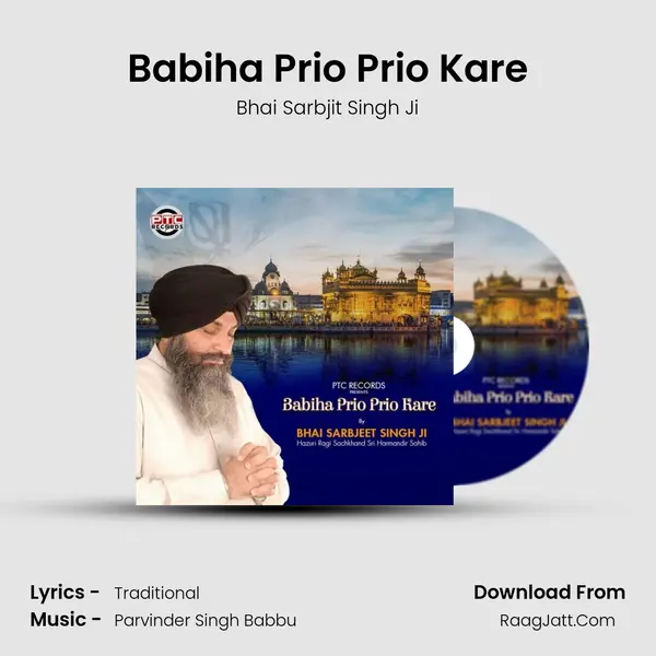 Babiha Prio Prio Kare MP3 Song by Bhai Sarbjit Singh Ji Cover