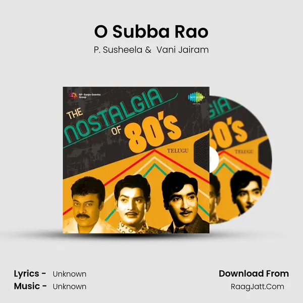 O Subba Rao Cover