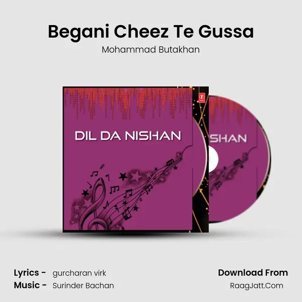 Begani Cheez Te Gussa MP3 Song by Mohammad Butakhan Cover