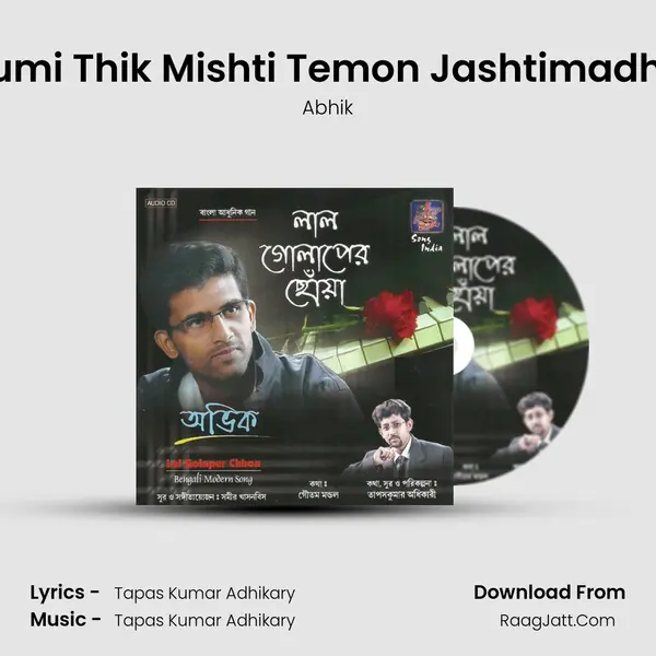 Tumi Thik Mishti Temon Jashtimadhu MP3 Song by Abhik Cover