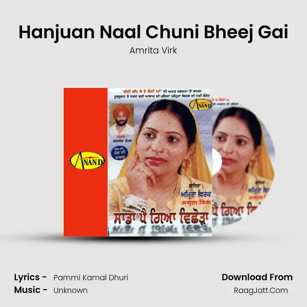 Hanjuan Naal Chuni Bheej Gai MP3 Song by Amrita Virk Cover