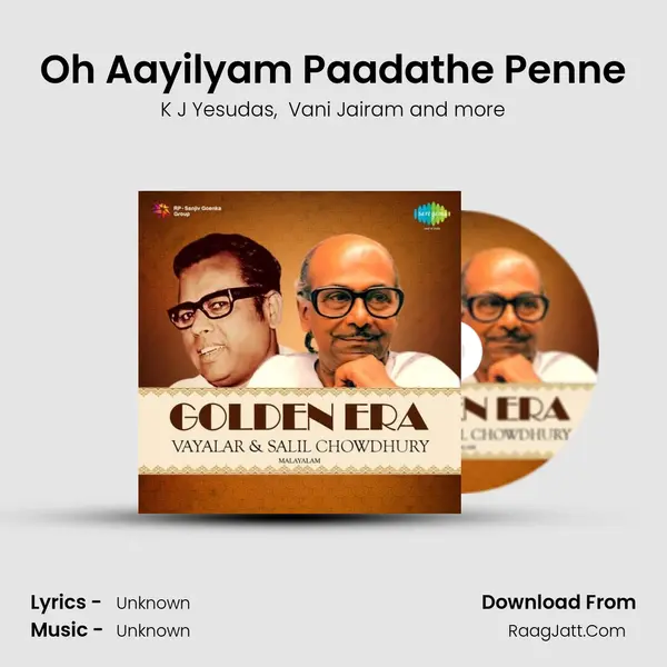 Oh Aayilyam Paadathe Penne MP3 Song by K J Yesudas Cover