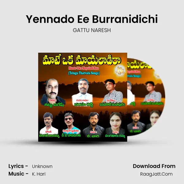 Yennado Ee Burranidichi MP3 Song by GATTU NARESH Cover