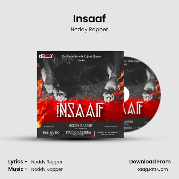Insaaf MP3 Song by Noddy Rapper Cover