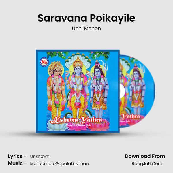 Saravana Poikayile MP3 Song by Unni Menon Cover