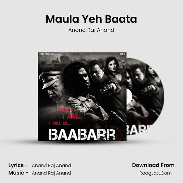 Maula Yeh Baata MP3 Song by Anand Raj Anand Cover