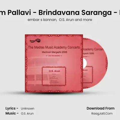 Ragam Tanam Pallavi - Brindavana Saranga - Kandachapu (Live) MP3 Song by embar s kannan Cover
