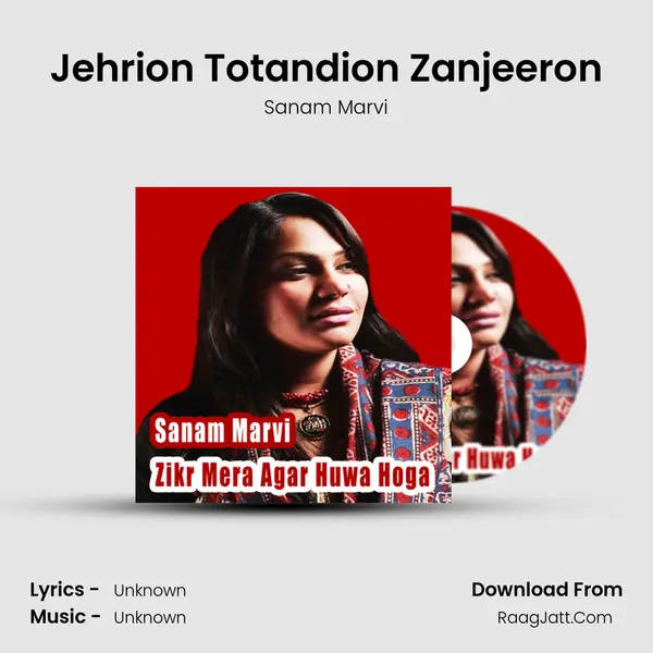 Jehrion Totandion Zanjeeron MP3 Song by Sanam Marvi Cover