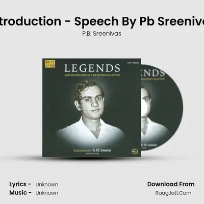 Legends P B Sreenivos Vol 1 - P.B. Sreenivas