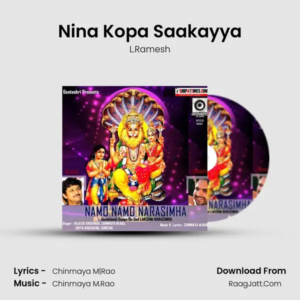 Nina Kopa Saakayya MP3 Song by L.Ramesh Cover