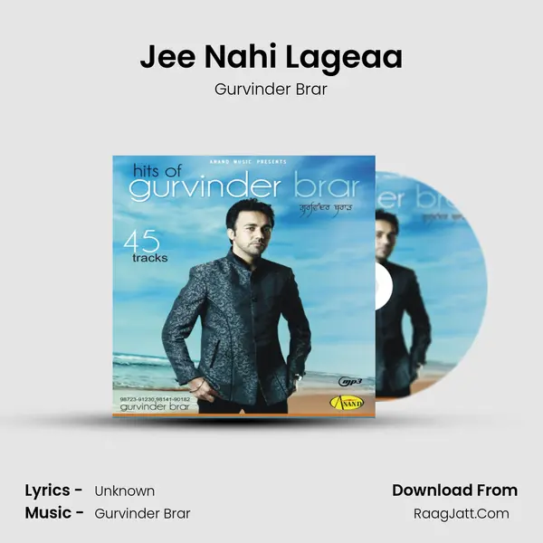 Jee Nahi Lageaa MP3 Song by Gurvinder Brar Cover