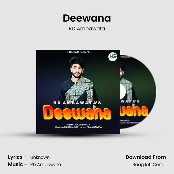 Deewana MP3 Song by RD Ambawata Cover