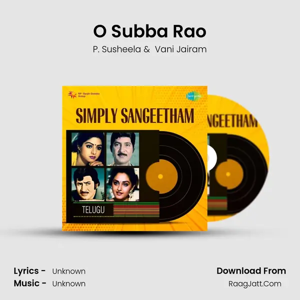 O Subba Rao Cover