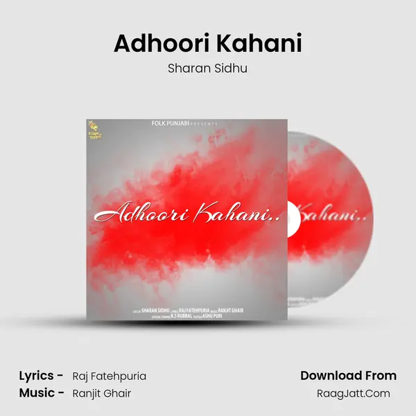 Adhoori Kahani MP3 Song by Sharan Sidhu Cover