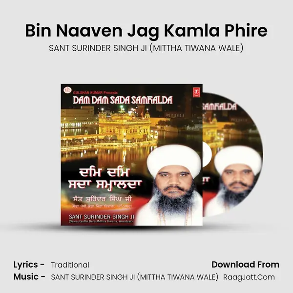 Bin Naaven Jag Kamla Phire MP3 Song by SANT SURINDER SINGH JI (MITTHA TIWANA WALE) Cover