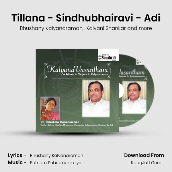 Tillana - Sindhubhairavi - Adi MP3 Song by Bhushany Kalyanaraman Cover