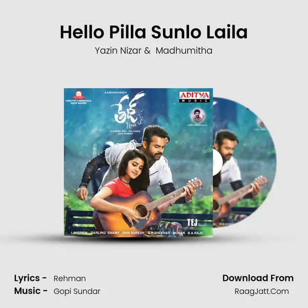 Hello Pilla Sunlo Laila MP3 Song by Yazin Nizar Cover
