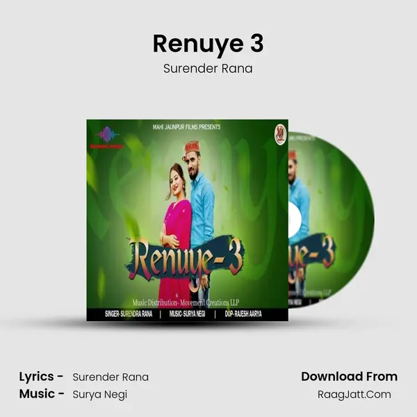 Renuye 3 MP3 Song by Surender Rana Cover