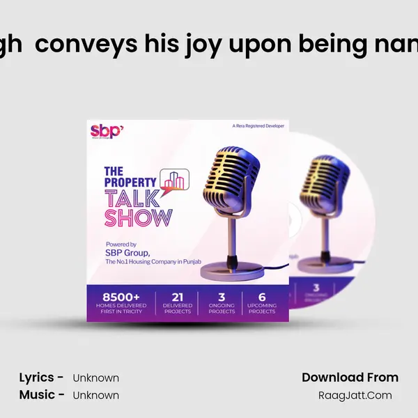 Mr. Michael Singh (AGM Sales) conveys his joy upon being named Baron O' Sal MP3 Song by  Cover