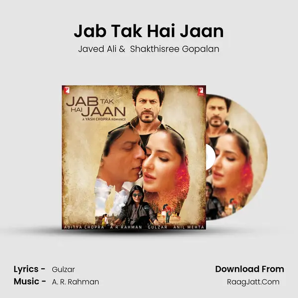 Jab Tak Hai Jaan MP3 Song by Javed Ali Cover