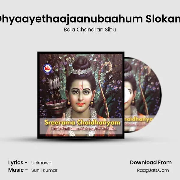 Dhyaayethaajaanubaahum Slokam MP3 Song by Bala Chandran Sibu Cover