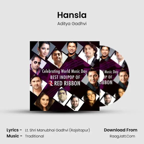 Hansla MP3 Song by Aditya Gadhvi Cover