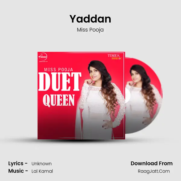 Yaddan MP3 Song by Miss Pooja Cover