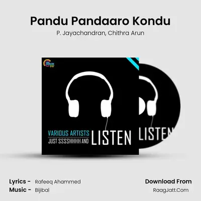 Pandu Pandaaro Kondu MP3 Song by P. Jayachandran Cover
