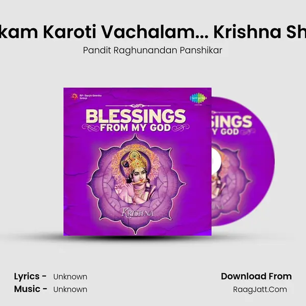 Mookam Karoti Vachalam... Krishna Shloka MP3 Song by Pandit Raghunandan Panshikar Cover