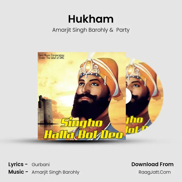 Hukham MP3 Song by Amarjit Singh Barohly Cover
