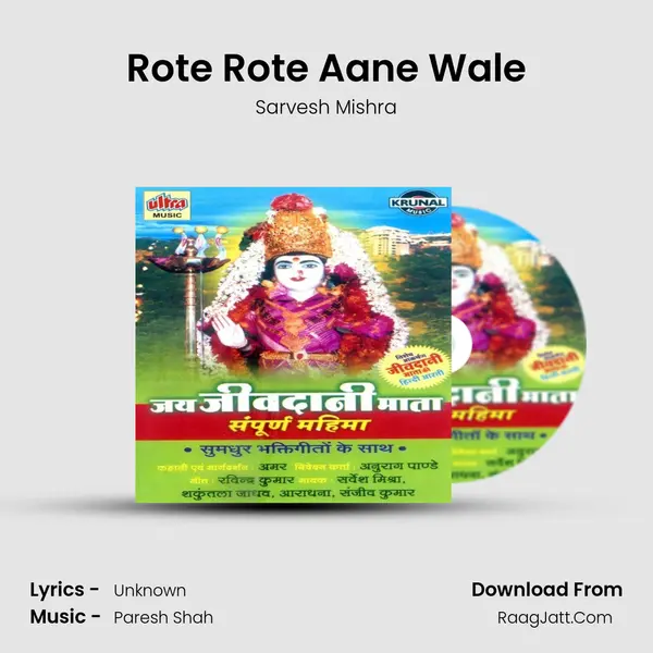 Rote Rote Aane Wale MP3 Song by Sarvesh Mishra Cover