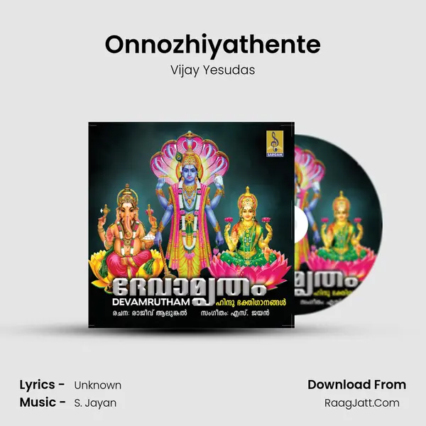 Onnozhiyathente Cover