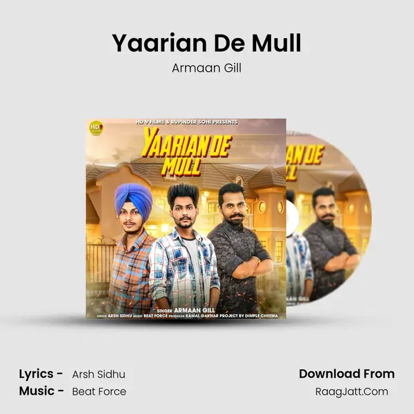 Yaarian De Mull MP3 Song by Armaan Gill Cover