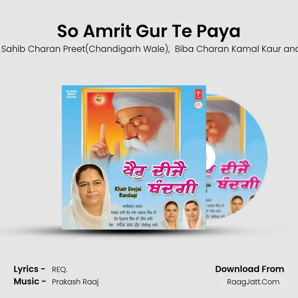 So Amrit Gur Te Paya MP3 Song by Jattha Sahib Charan Preet(Chandigarh Wale) Cover