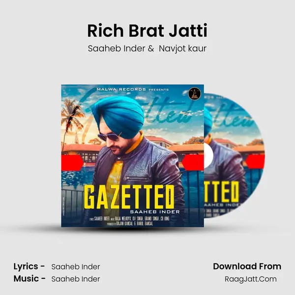 Rich Brat Jatti MP3 Song by Saaheb Inder Cover