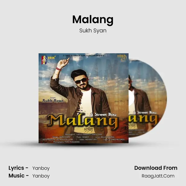 Malang MP3 Song by Sukh Syan Cover