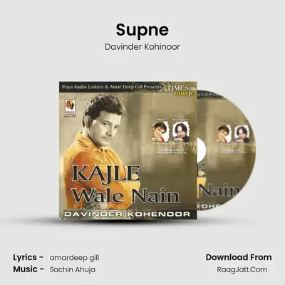 Supne MP3 Song by Davinder Kohinoor Cover