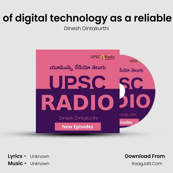 Impact of digital technology as a reliable source MP3 Song by Dinesh Dintakurthi Cover