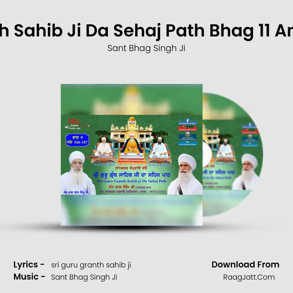 Sri Guru Granth Sahib Ji Da Sehaj Path Bhag 11 Ang 0209 - 0230 MP3 Song by Sant Bhag Singh Ji Cover