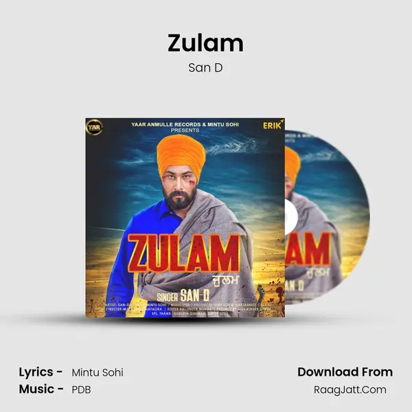 Zulam MP3 Song by San D Cover