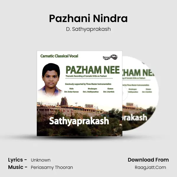 Pazhani Nindra MP3 Song by D. Sathyaprakash Cover