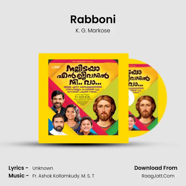 Rabboni MP3 Song by K. G. Markose Cover
